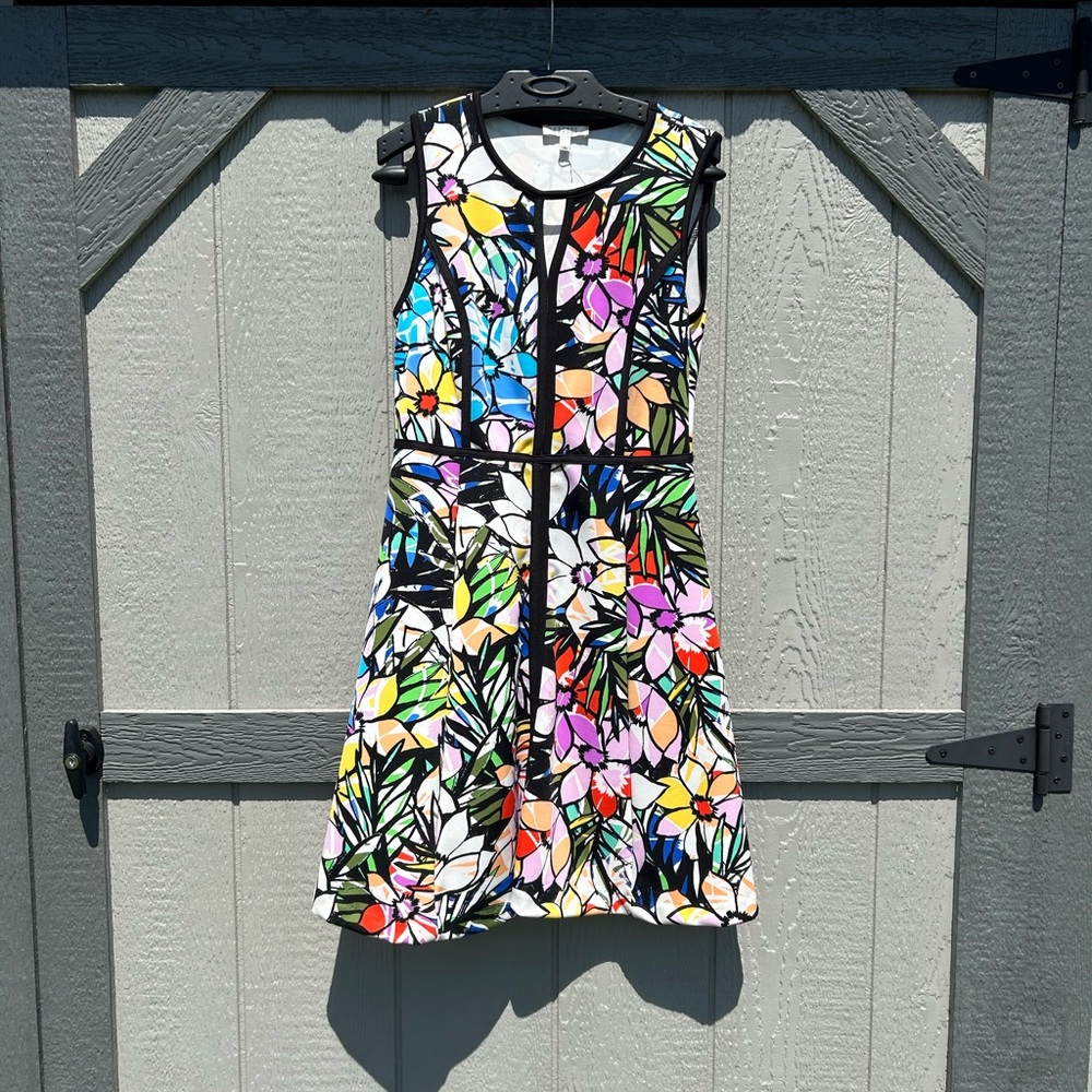 Spense Sleeveless Floral Dress | Fit & Flare | Colorful Feminine Style